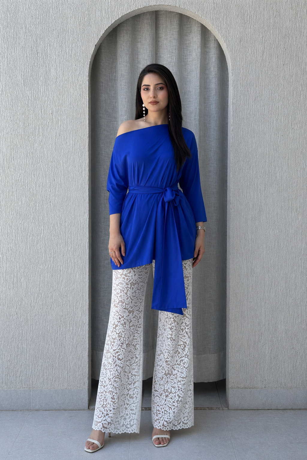 Cobalt Lace Set