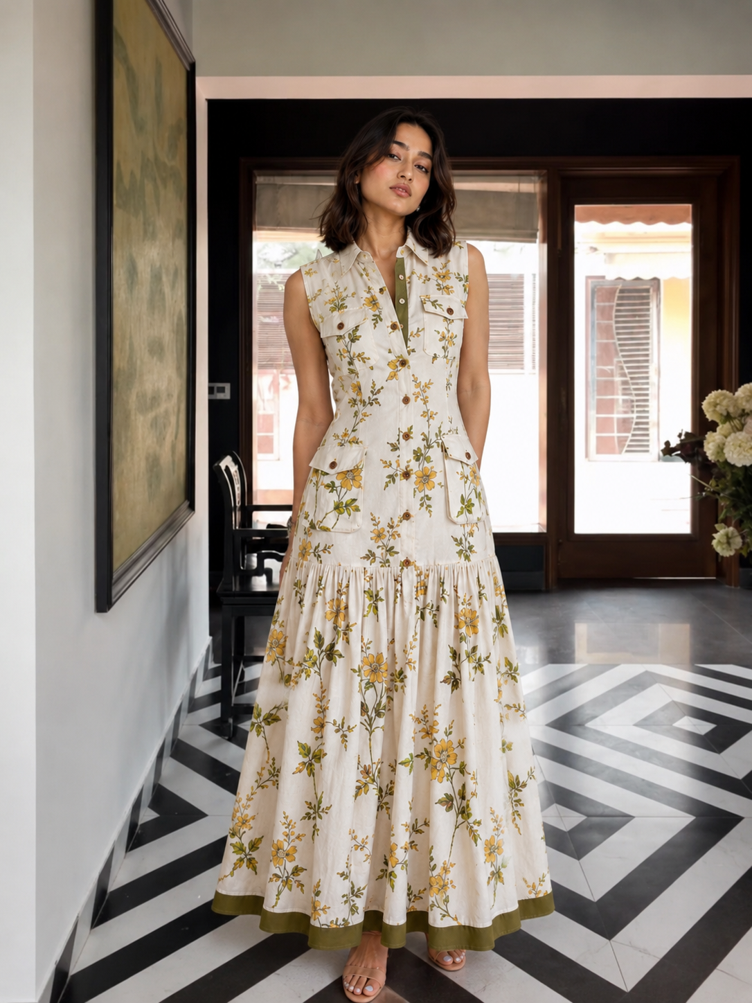 Botanical Utility Dress