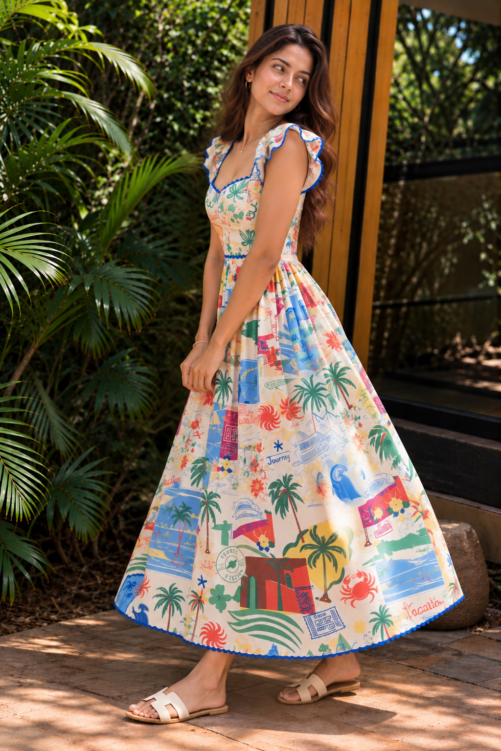 Postcard Dress Ankle Length