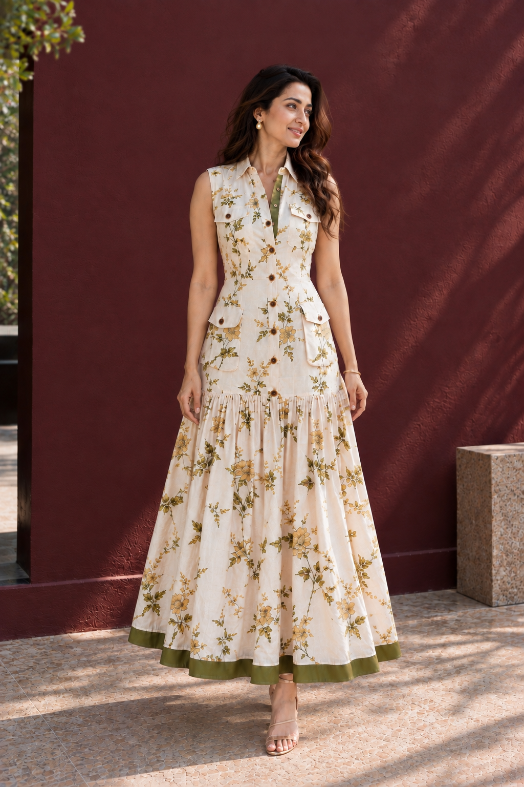 Botanical Utility Dress