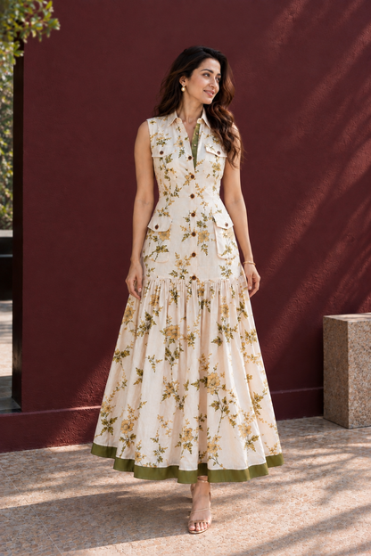 Botanical Utility Dress