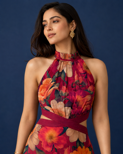 Bloom Halter Dress